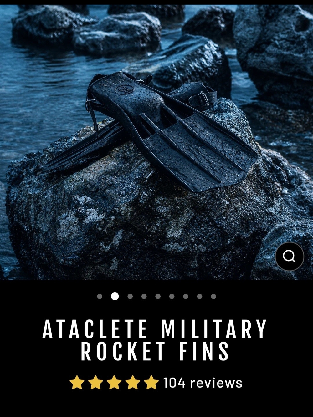Ataclete Military Rocket Dive Fins XL